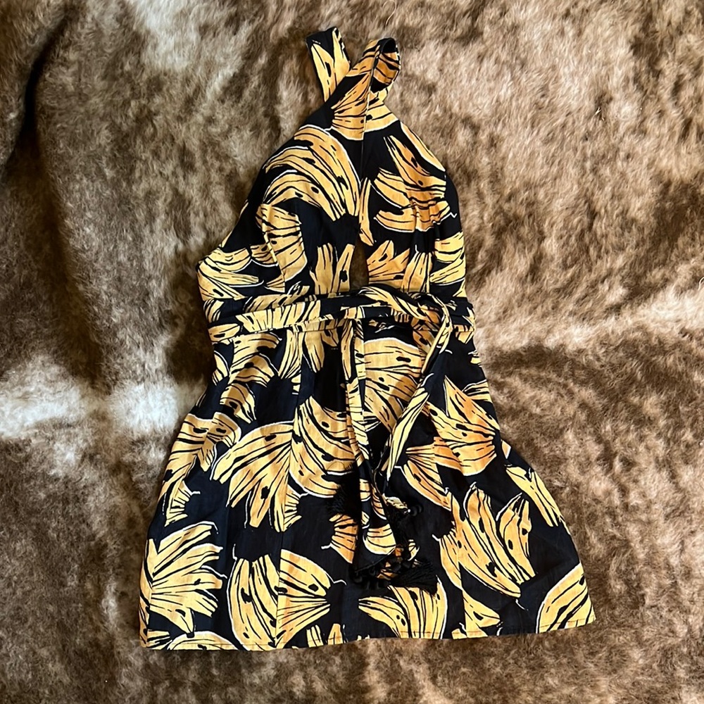 Farm Rio Banana Mini Dress
